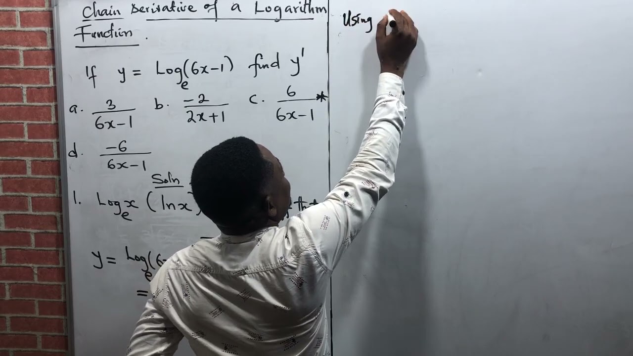 Chain Derivation Of a LAGARITHM Function | CALCULUS