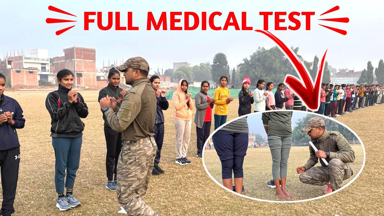 Full Medical Test Girls in Hindi 2024 Full Video Girls medical test - Delhi Police Up Police SSC Gd