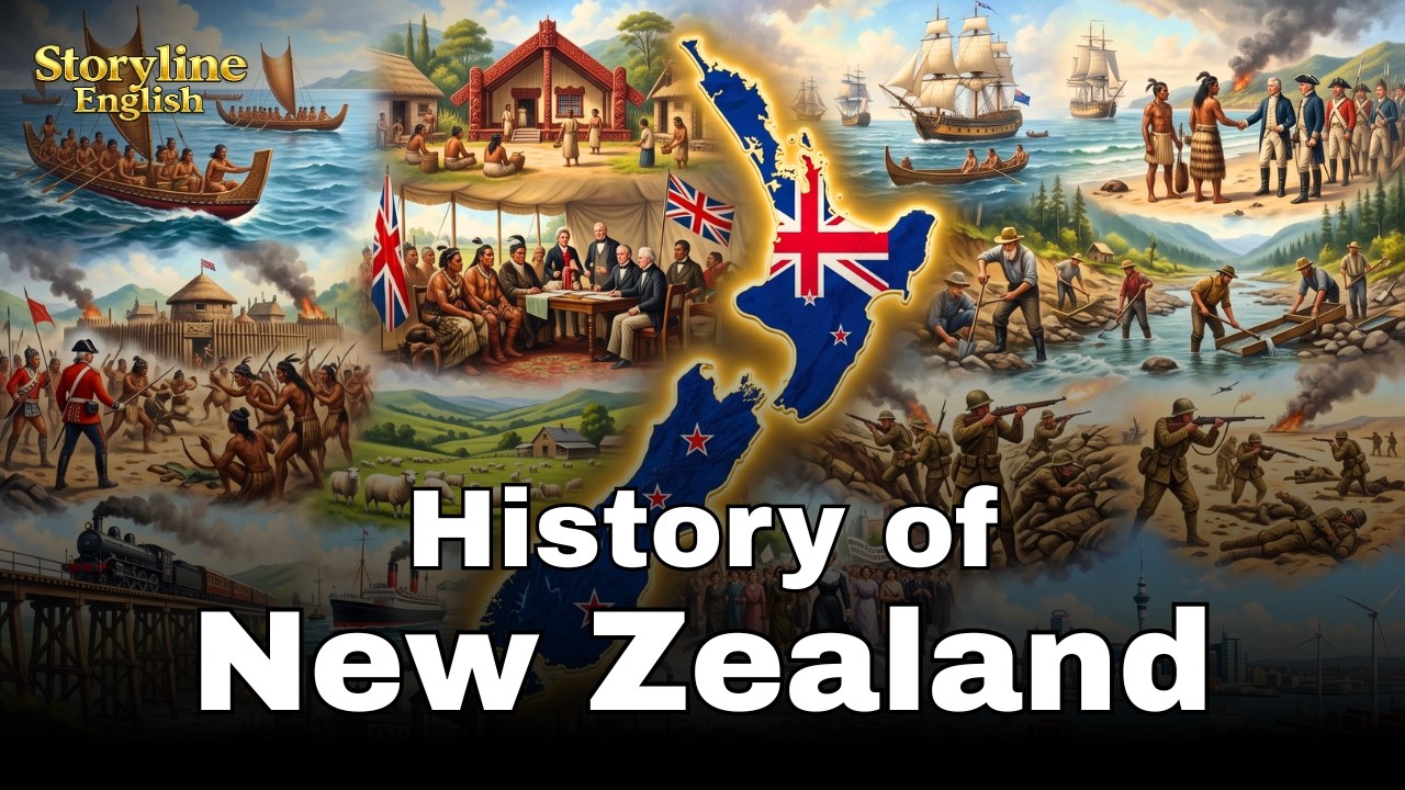 The Entire History of New Zealand || English Listening Practice ✅