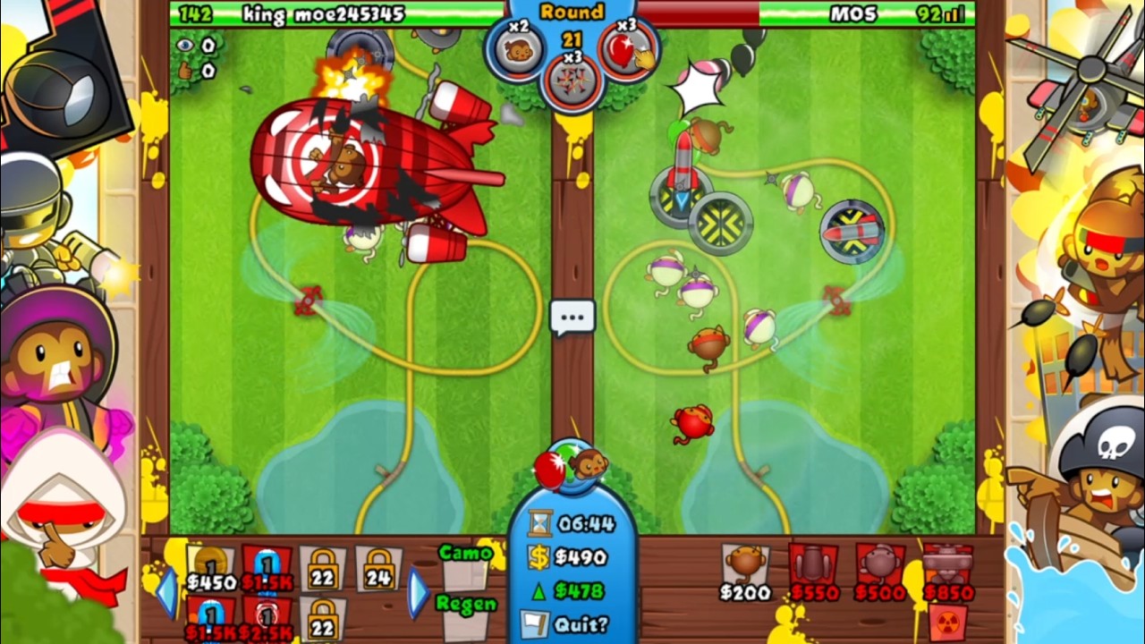 Bloons TD Battles #1 Sending a BFB against my opponents might be ruthless of me