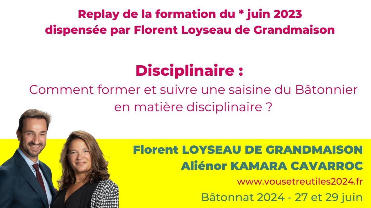 Formation sur la procédure disciplinaire