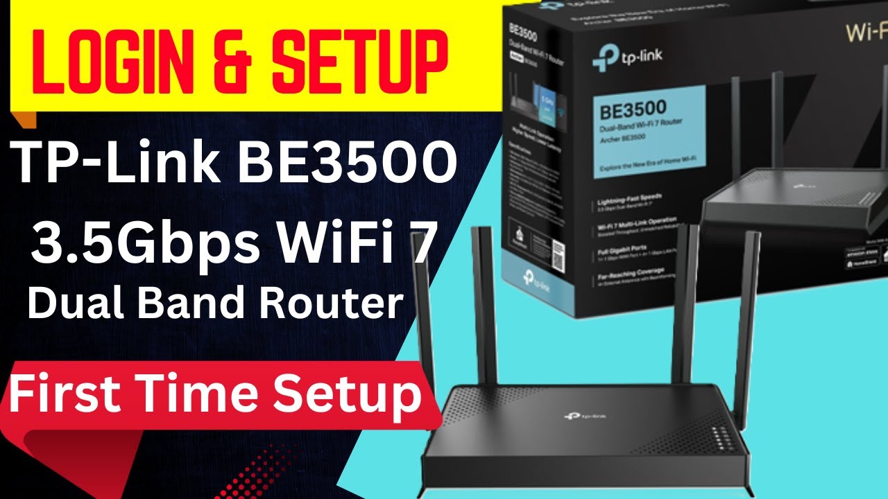 Первоначальная настройка двухдиапазонного маршрутизатора Wi-Fi 7 TP-Link Archer BE3500 со скорост...