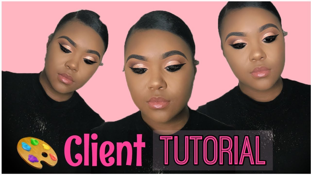 Easy Cut Crease Eye Makeup on Client For SMALL/HOODED EYES