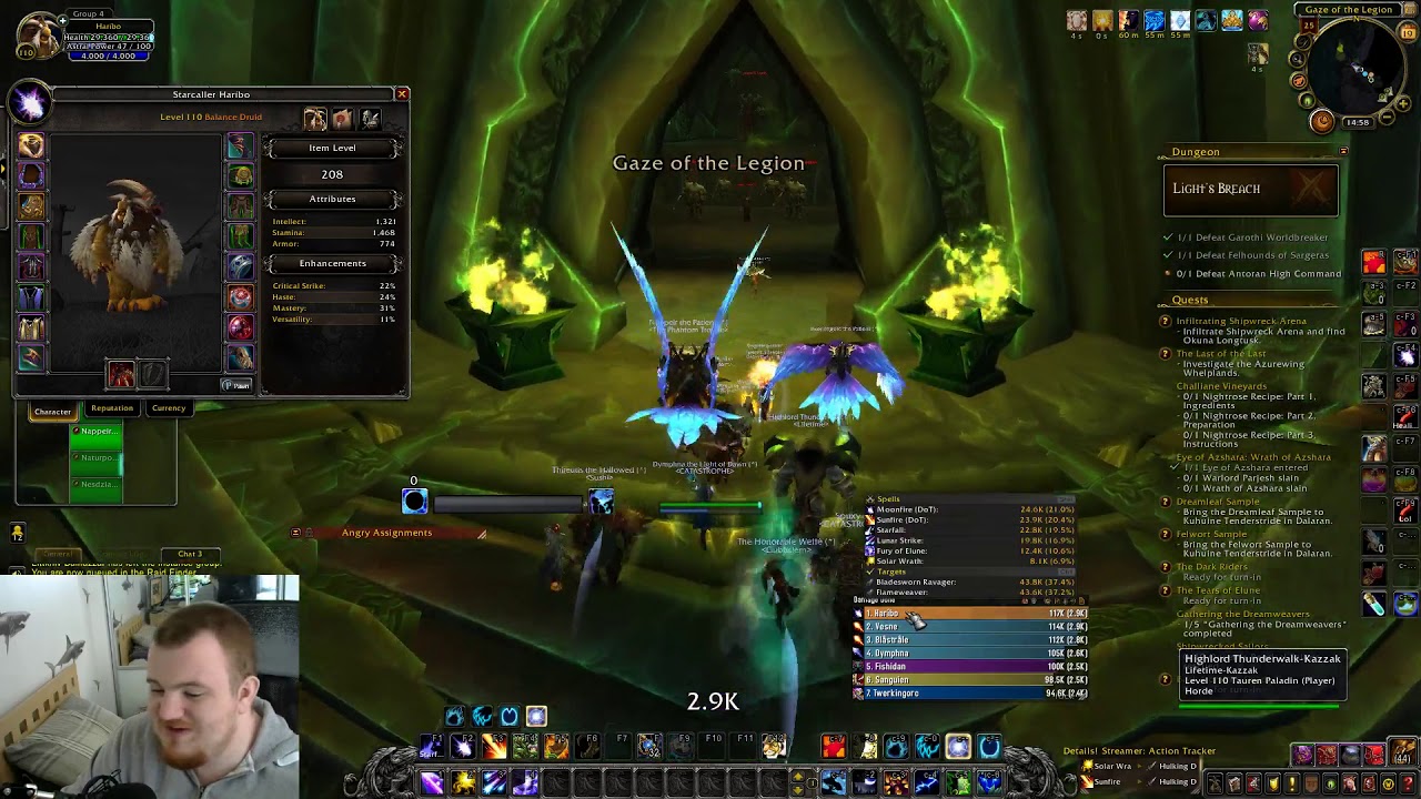 WoW - Boomkin Pre-Patch Raid DPS testing