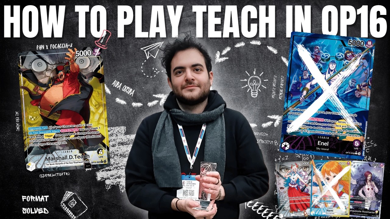 HOW TO PLAY TEACH IN OP16 - TEACH BLACK YELLOW GUIDE w/ Angelo Truscello