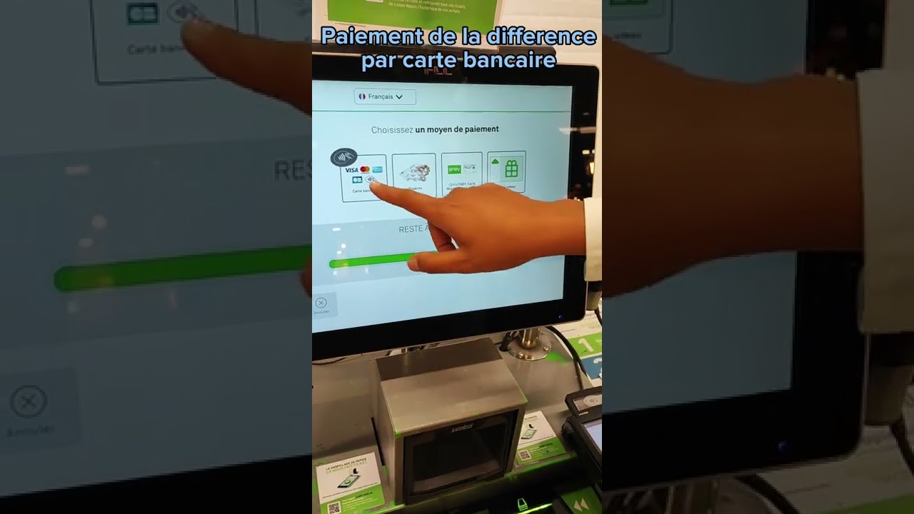 Utilisation carte cadeau en caisse libre service