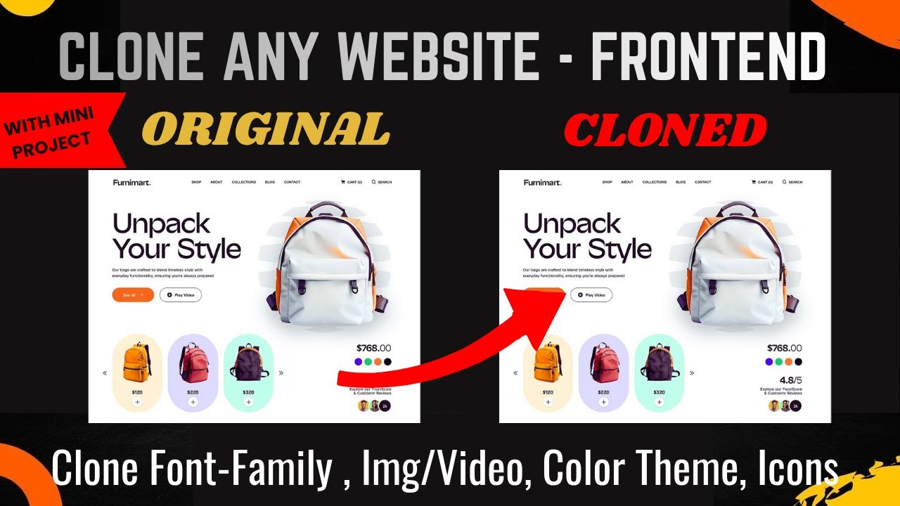 Clone Any Website Frontend in Minutes (Fonts, Colors, Images, Full UI Clone!)