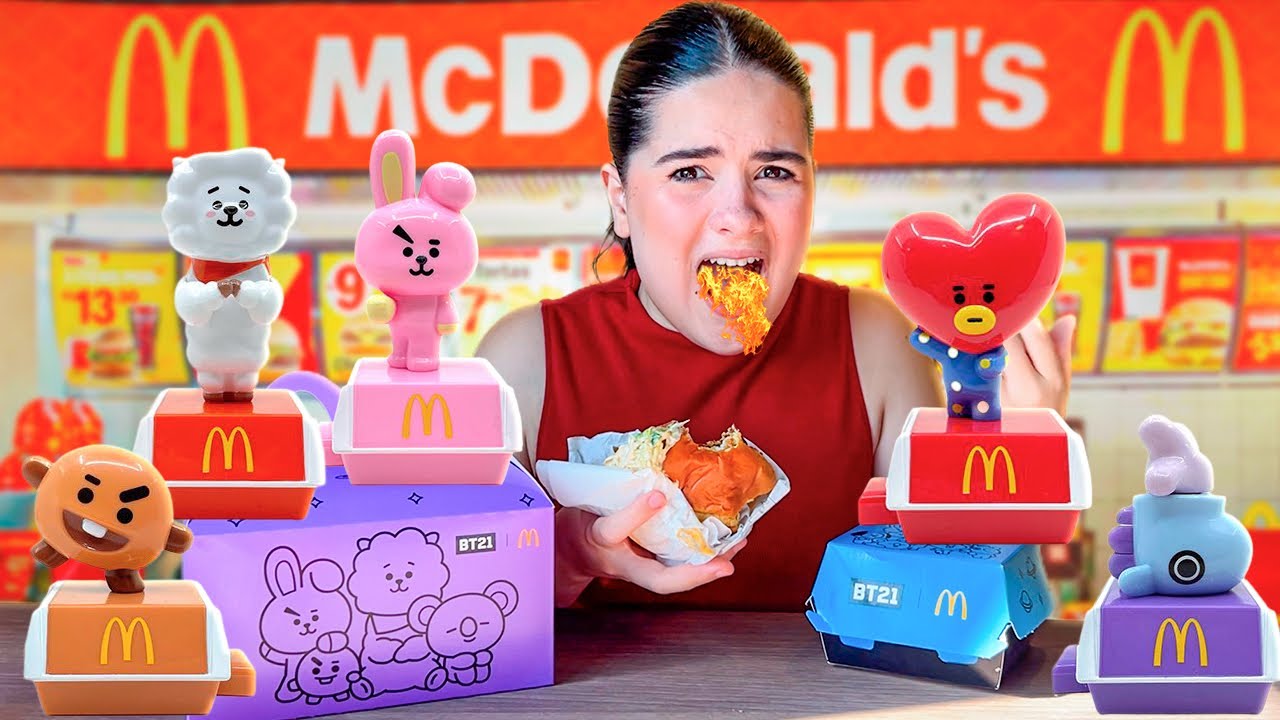 EXPERIMENTEI E AVALIEI O COMBO DO BT21 NO MC DONALDS! ACHEI MUITO…