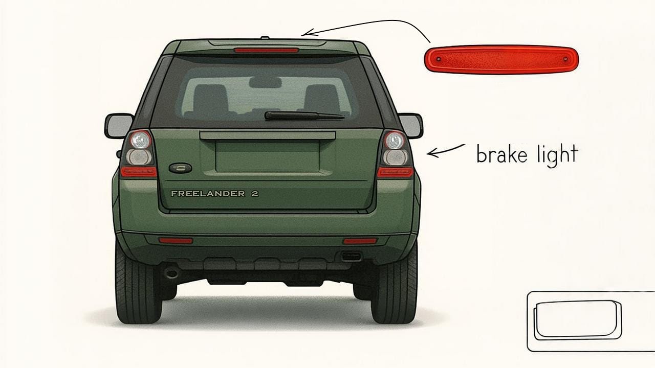 How to change the rear Tailgate Brake / stop light Lamp on Land Rover Freelander 2