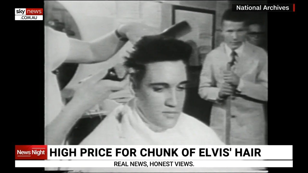 Chunk of Elvis Presley's hair sold for high price