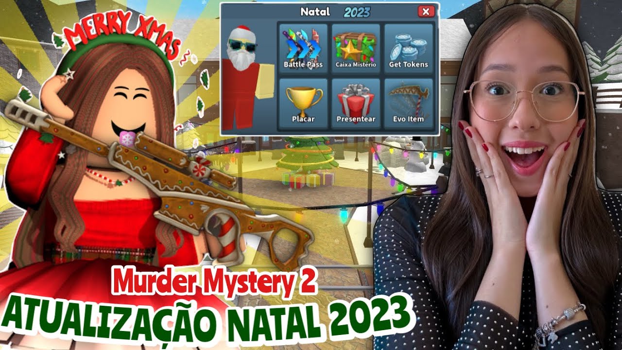 COMPREI TUDO da ATUALIZAÇÃO de NATAL 2023 do MM2! 😱 *novo mapa*