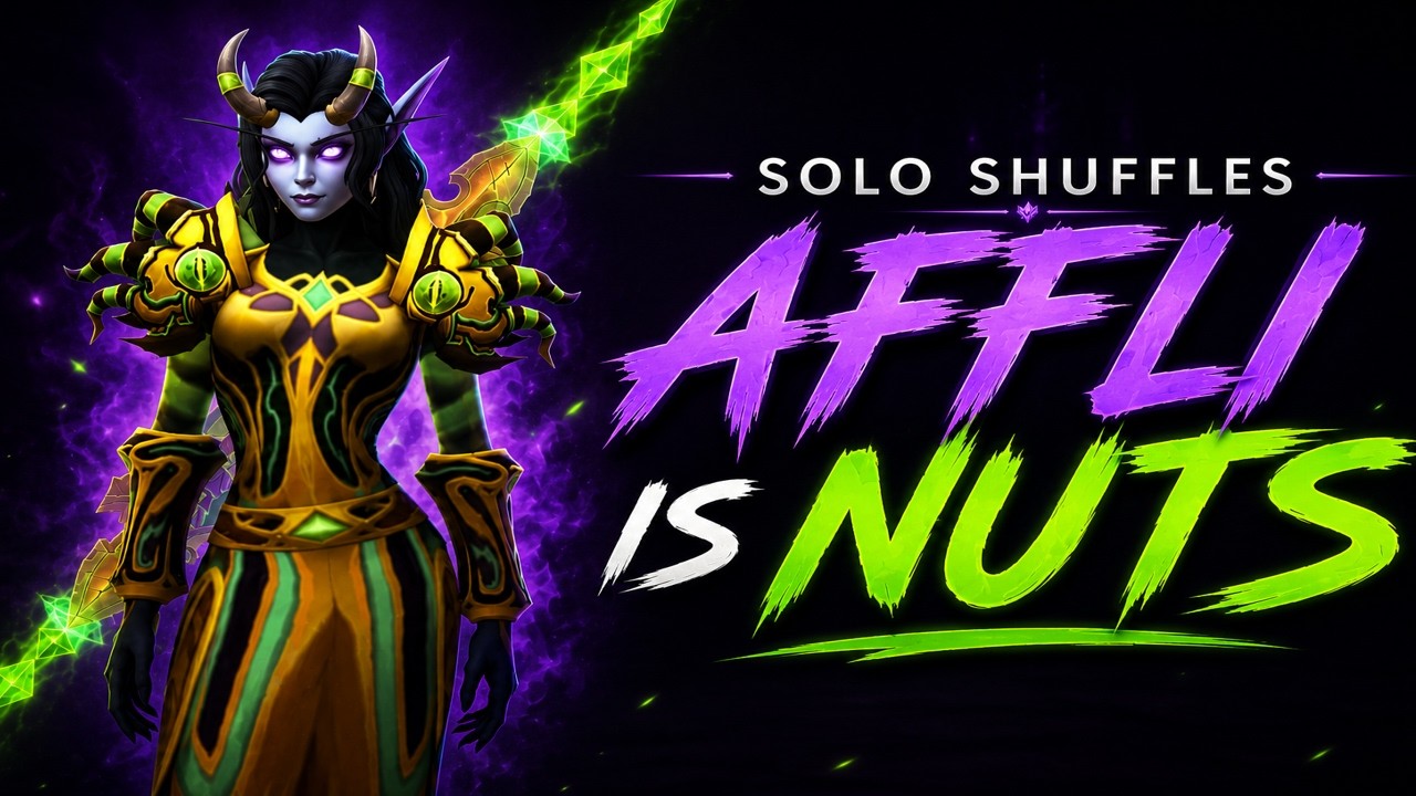 AFFLICTION SZALEJE W SHUFFLE'ACH | Solo Shuffle 12.0.5 PvP | BuaLock