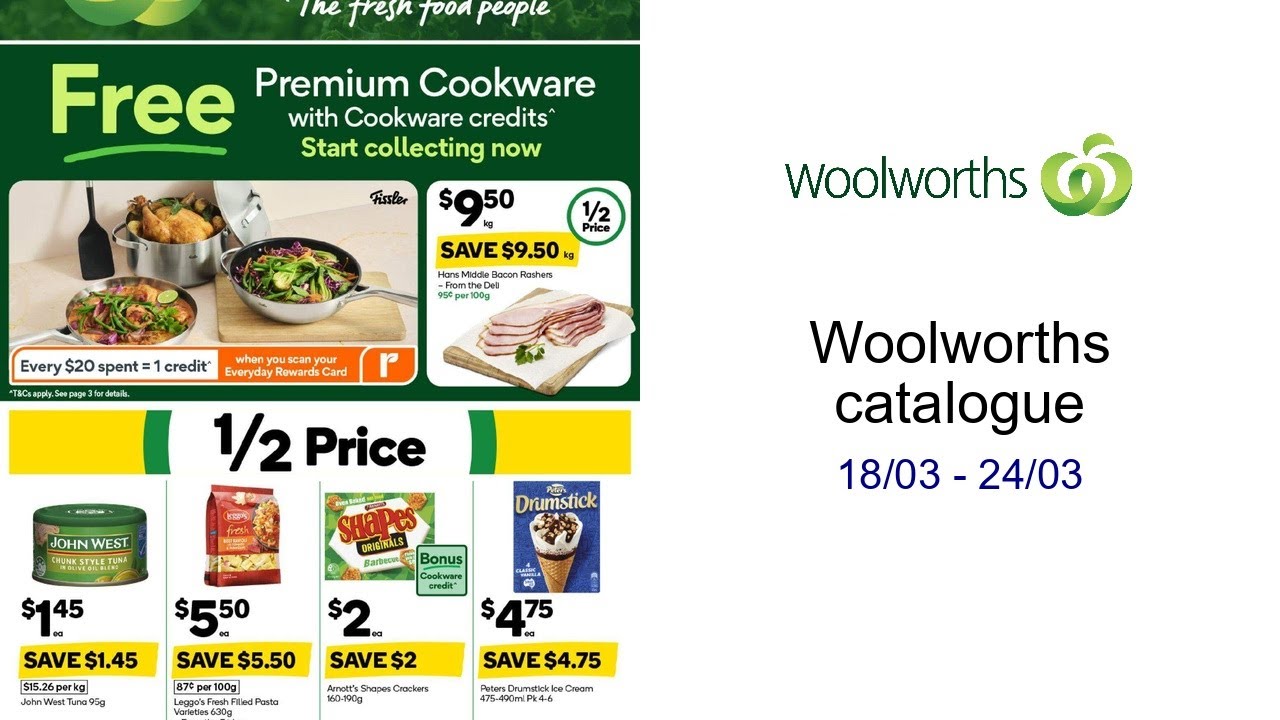 Woolworths catalogue  18/03 - 24/03