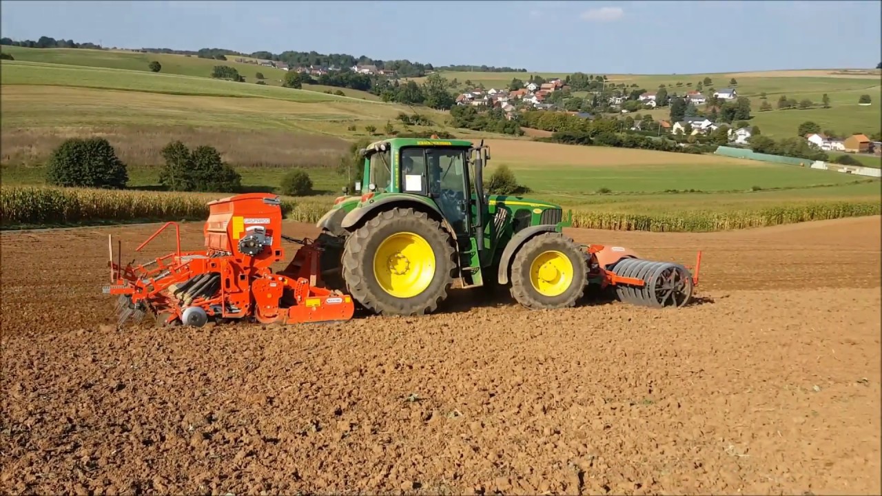 Weizen Säen 2016 mit John Deere 6620 und Maschino Gaspardo