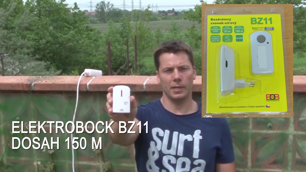 Srovnání dosahu bezdrátových zvonků Elektrobock Solight CMI Optex Smartwares