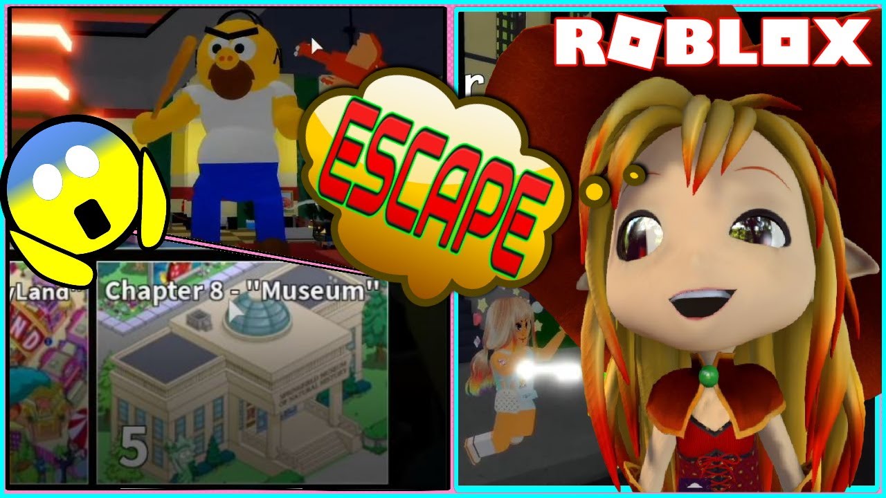 🦖 ESCAPE NEW CHAPTER 8 MUSEUM Map! ROBLOX The Piggysons