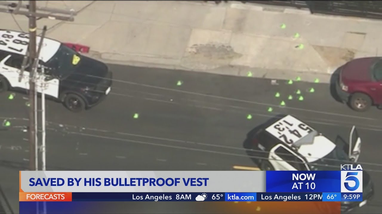 L.A. officer shot at end of pursuit expected to live