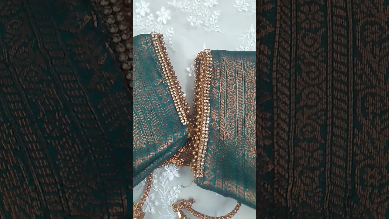 trending blouse design using #stone #and #lace #2023 #tailoring #clothing #shorts