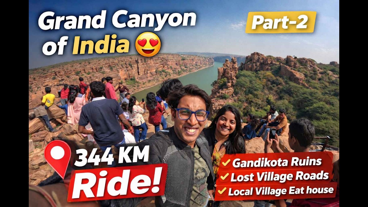 Grand Canyon of India! Exploring Gandikota Fort | 344 KM Bike Ride Back | Day 2 | Part 2