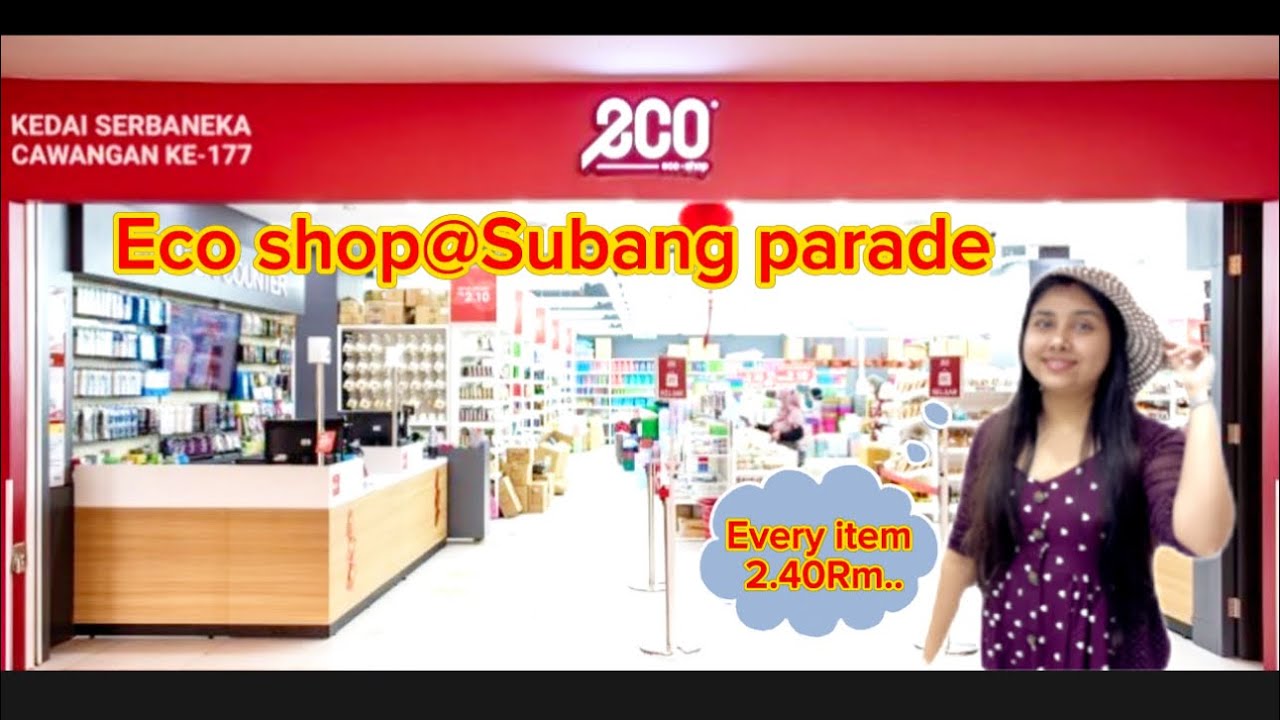 Can All item be of 2.40RM? Eco-shop in Malaysia