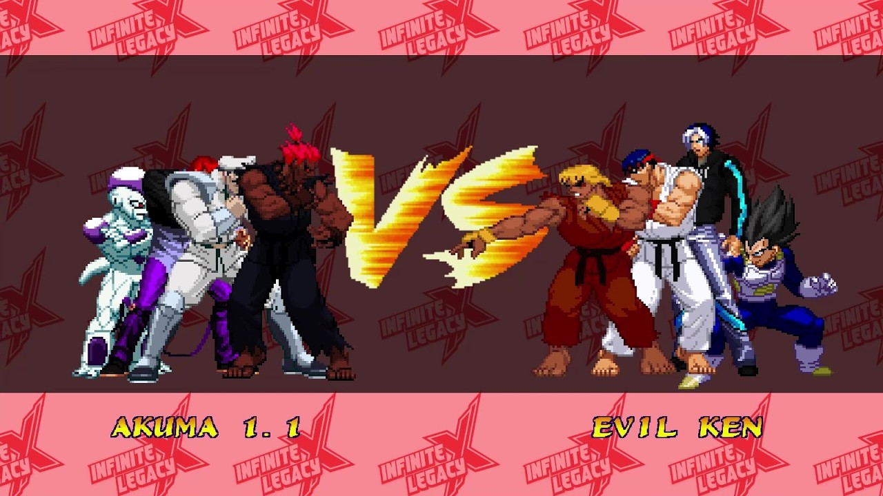 Team Akuma vs Team Evil Ken | Satsui No Hado Now Belongs To Ken! [IKEMEN GO/Mugen]