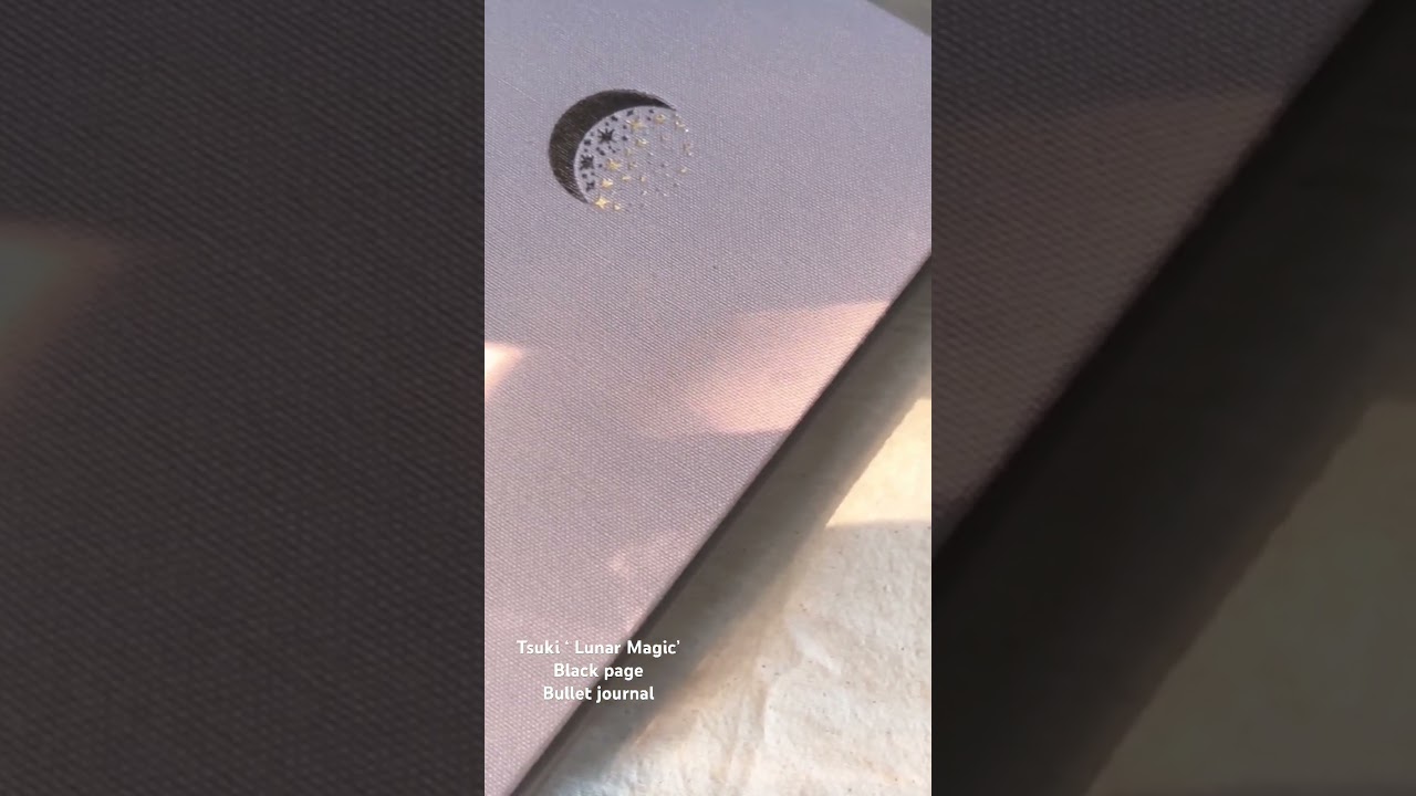 Tsuki &lsquo; Lunar Magic&rsquo; A5 black page bullet journal​#lunarmagic#blackpage#stationeryhaul