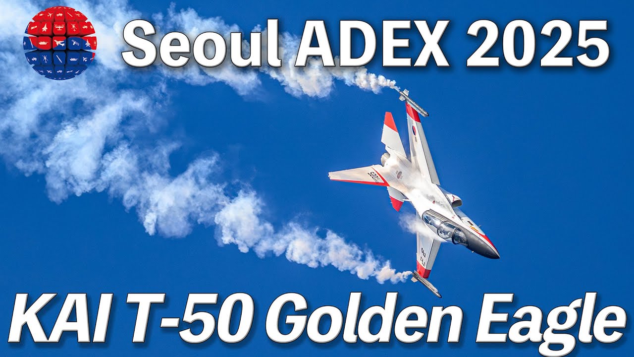 [Seoul ADEX 2025] KAI T-50 Golden Eagle | Friday Demo | 4K