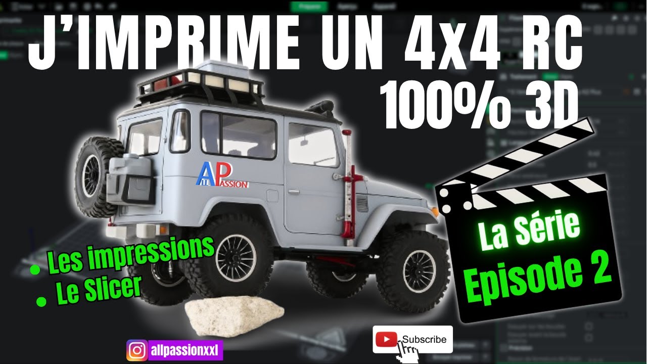 4x4 RC imprimé en 3D ! Episode 2 / Impressions 3D et Creality Slicer !