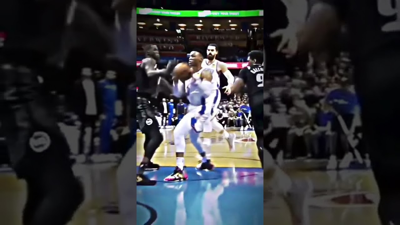 No look pass by Westbrook🪄 #viral #fyp #sports #foryou #basketball #nba