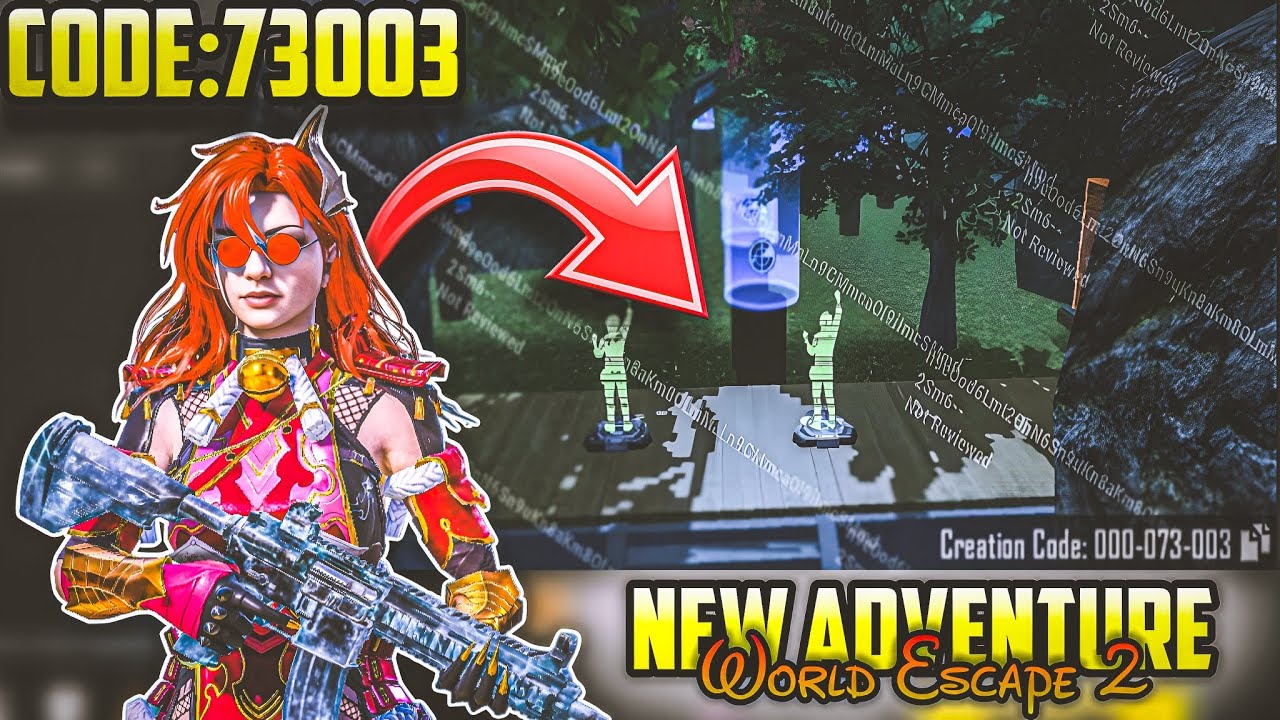 73003 Bgmi wow Parkour map code 73003 New Adventure World Escape 2 #bgmi #pubg #pubgmobile 