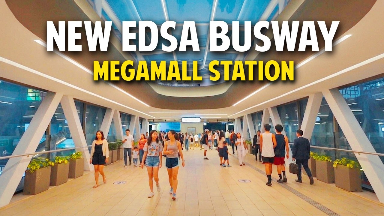 The NEW SM MEGAMALL BUSWAY Station! | MODERN Overpass from EDSA Carousel to MRT and Megamall