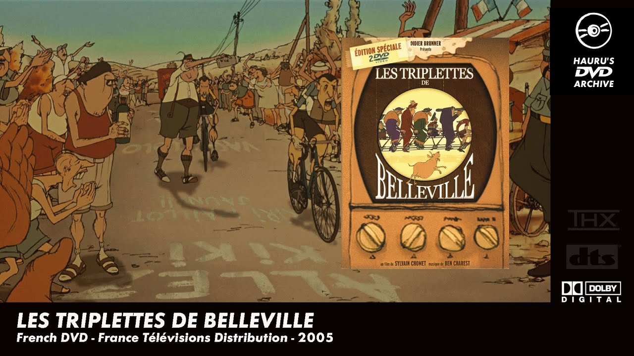 Opening to Les Triplettes de Belleville (The Triplets of Belleville) (French DVD, 2004)