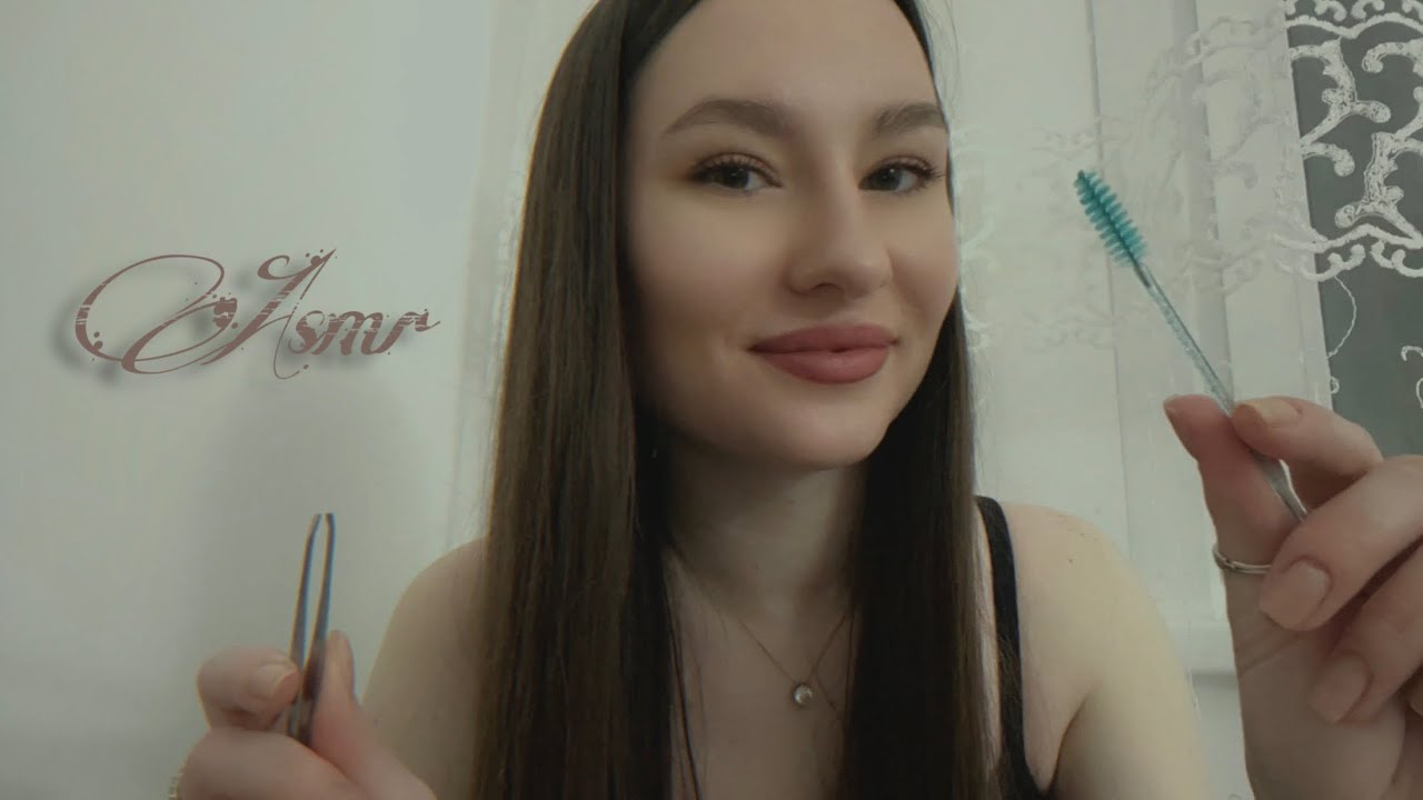 🤎 АСМР КОРРЕКЦИЯ БРОВЕЙ 💁🏻‍♀️| ролевая игра | ASMR ✂️