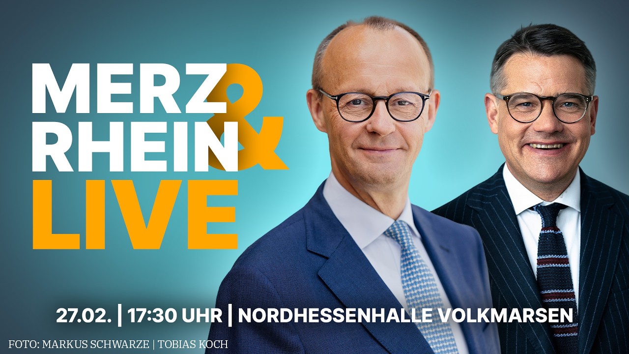 LIVE aus Volkmarsen: Ministerpräsident Boris Rhein und Bundeskanzler Friedrich Merz – Kommunalwahl