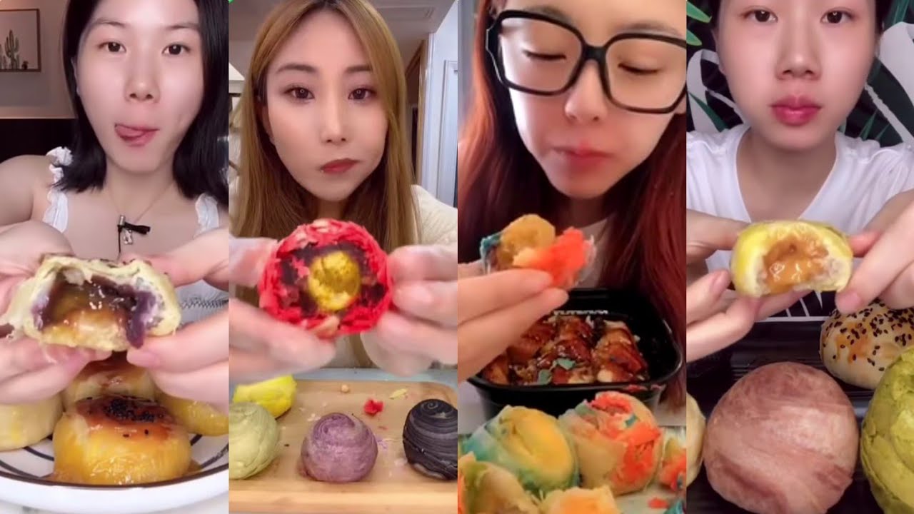 SPIRAL LAYERED MOONCAKE & VARIOUS PASTRY MOONCAKES ||*Subtitled* ASMR Chinese Dessert Mukbang 디저트 먹방