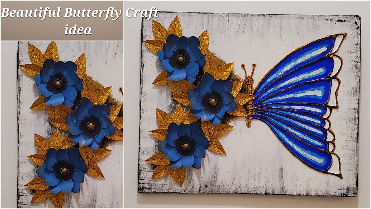 Diy Beautiful Spring Craft idea / Butterfly Craft idea / Cardboard Craft / Best out of waste craft