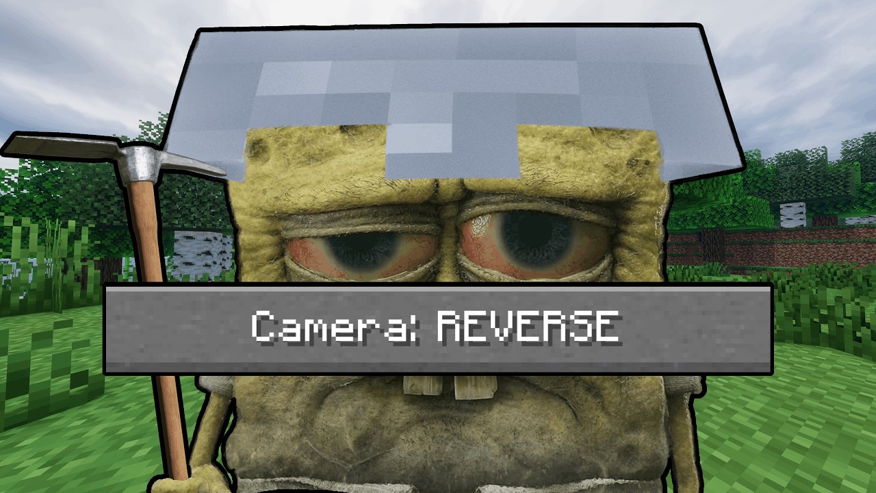 Minecraft, but the Camera Faces the Wrong Way