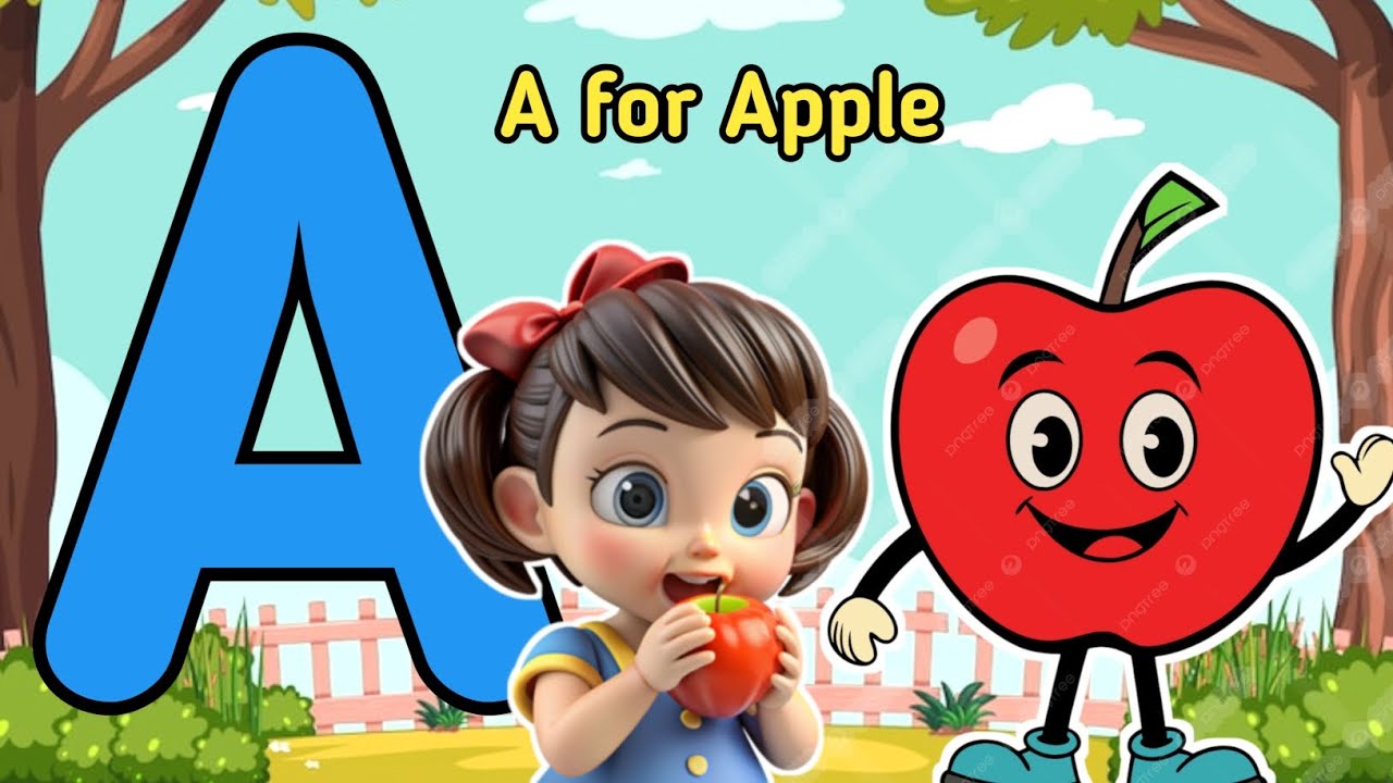 A for apple | अ से अनार | abcd | Phonics song for children | kids education video