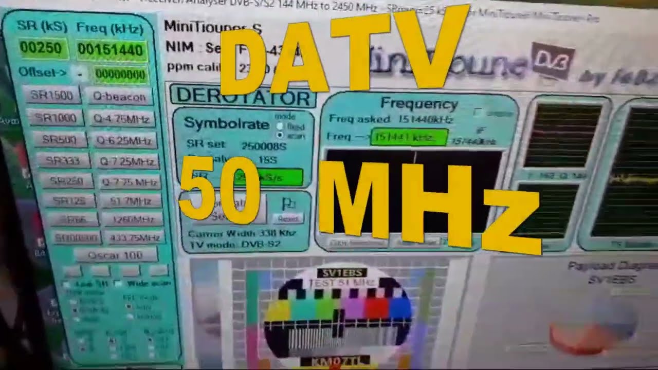 50 MHZ  DATV  TEST