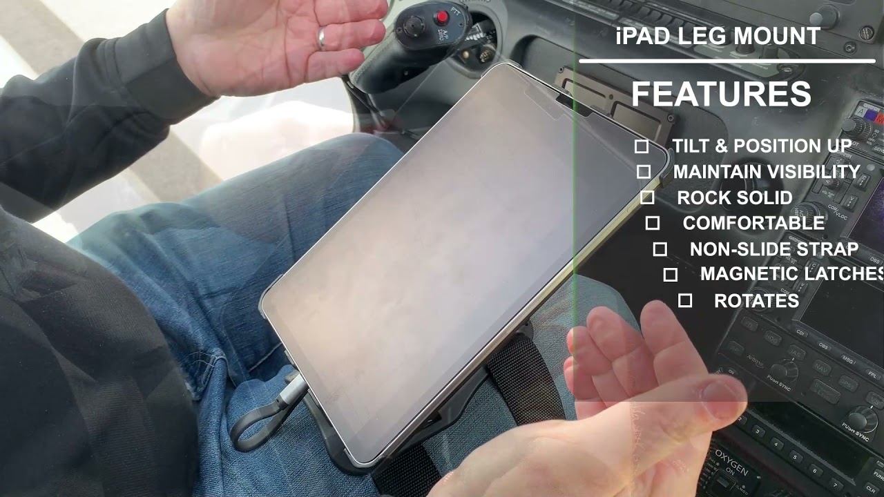 iPad / Tablet Leg Mount - The Ultimate Pilot's Kneeboard