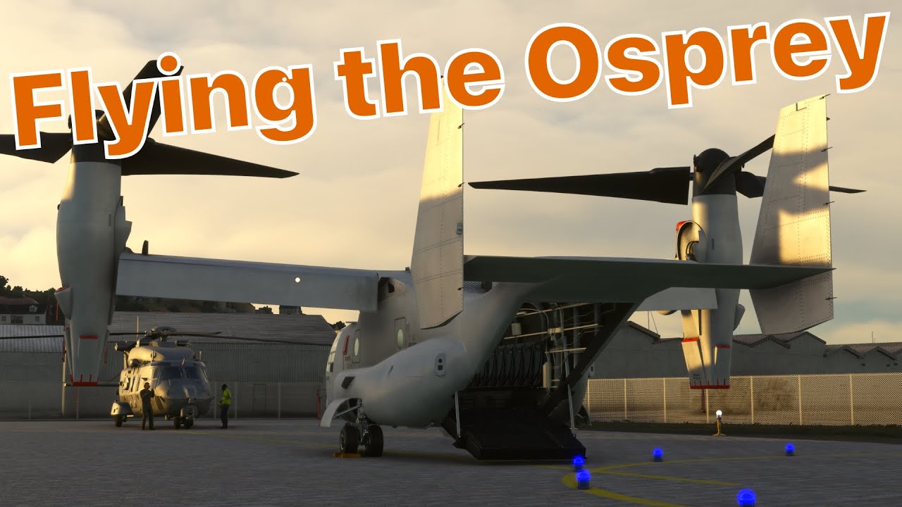 Northsea Tilting: flying the MV-22B Osprey from Bückeburg to Heligoland | Microsoft Flight Simulator