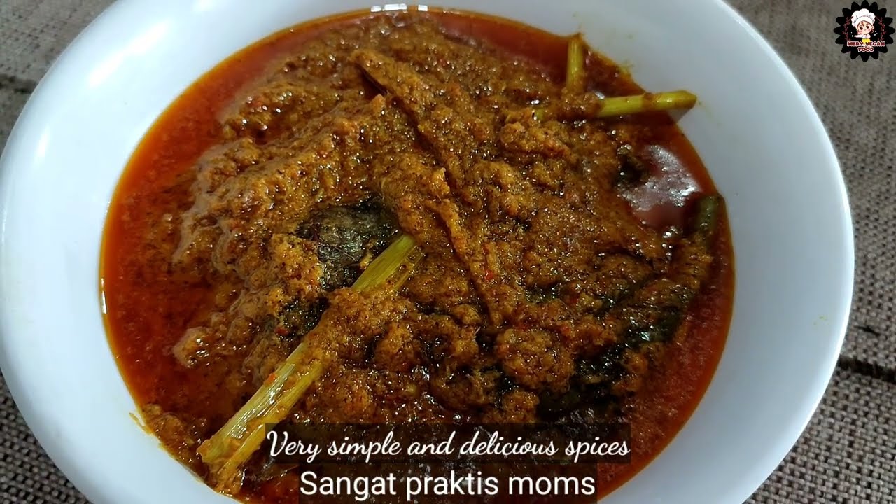 Cara membuat bumbu rendang vegetarian, praktis dan enak | how to make rendang spices vegan