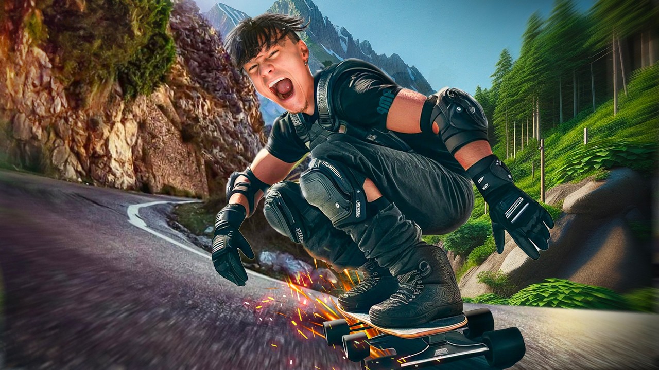 J’ai Tenté De Descendre Une Montagne En Skate 🛹