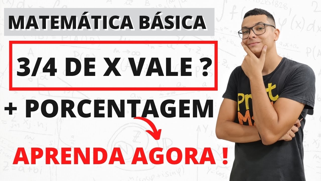 FRAÇÃO E PORCENTAGEM JUNTOS EM 1 QUESTÃO !! BOA PARA CFN