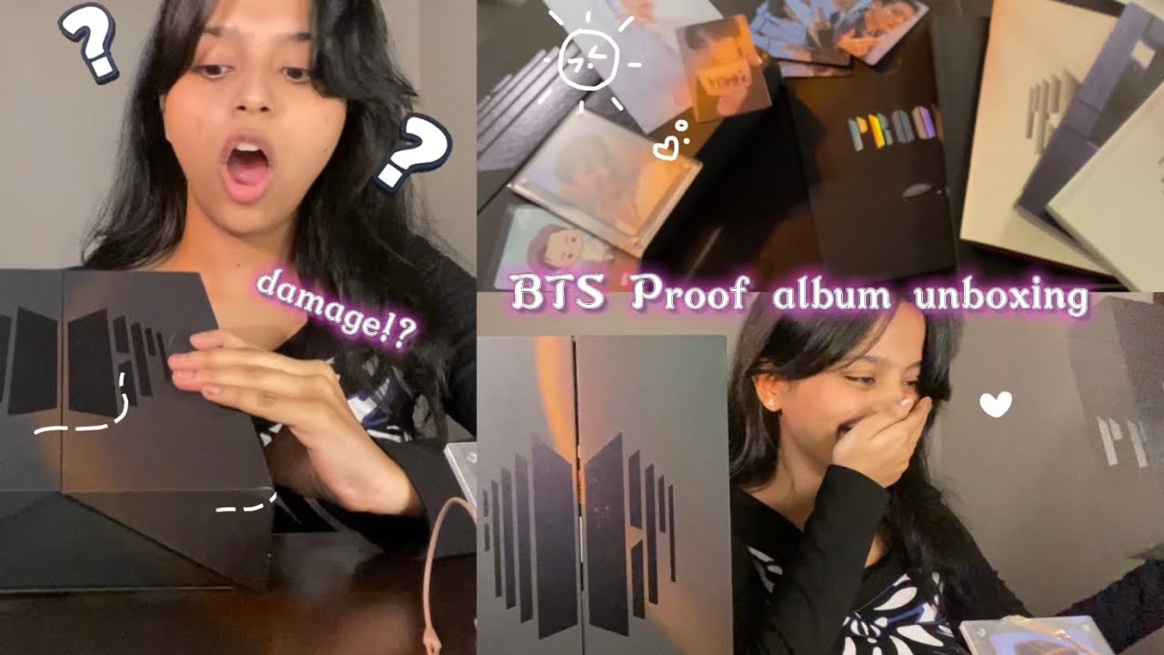 [🇮🇳] BTS PROOF ALBUM UNBOXING:) | KHUKHUCAM #bts #proof