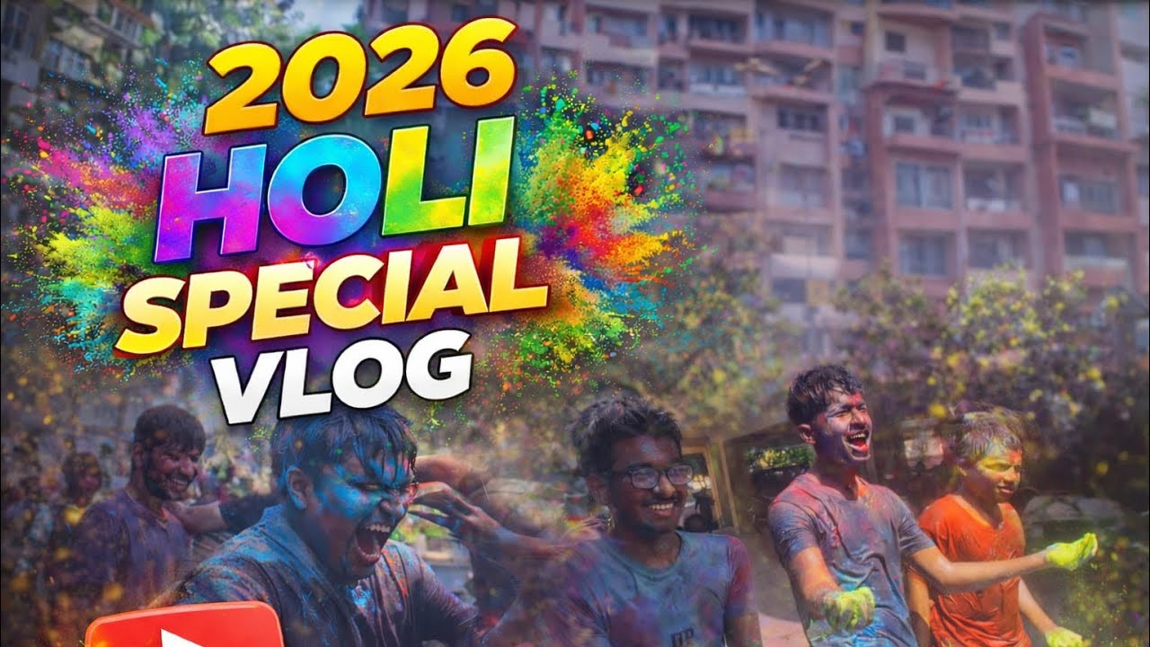 Holi 2026 Celebration With Friends | Color Festival Vlog