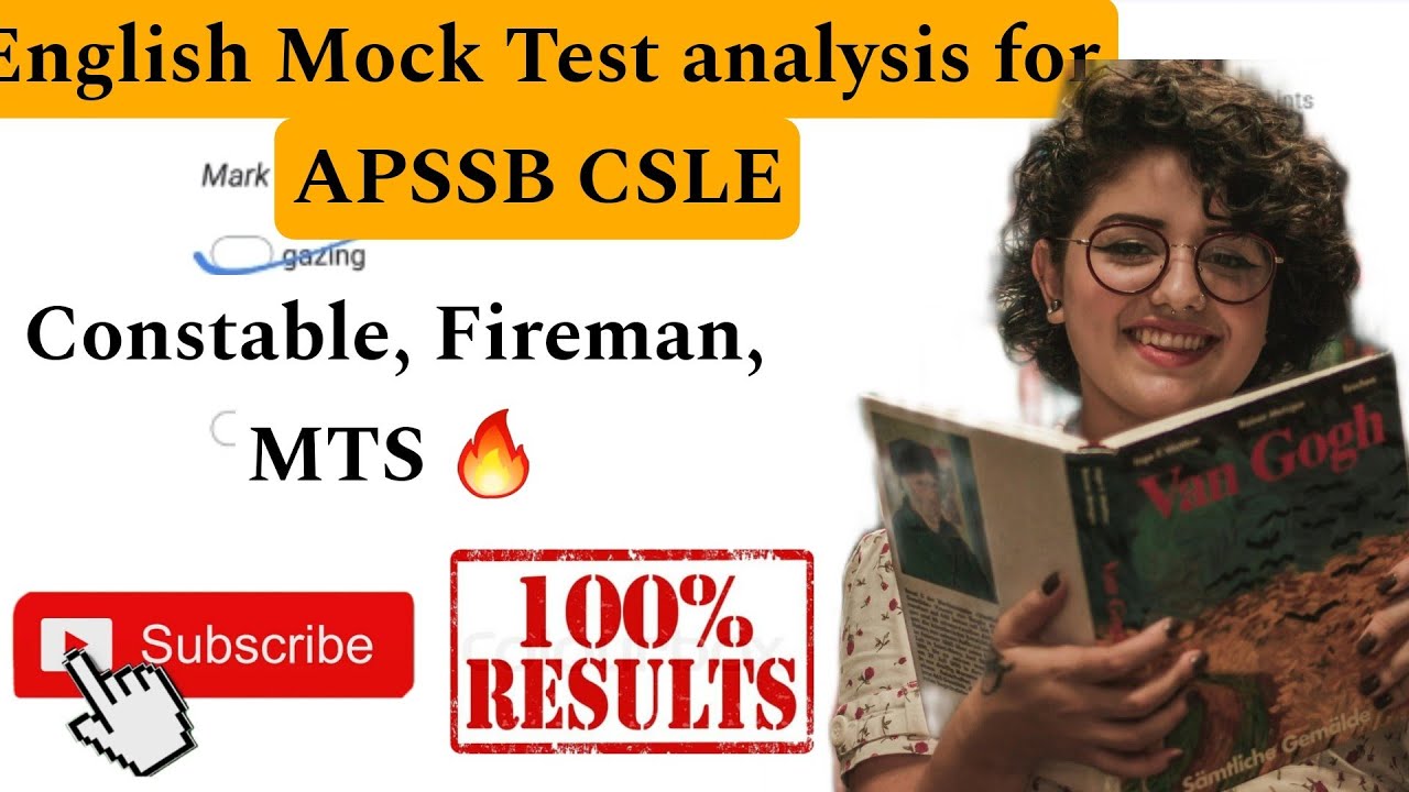 English Mock Test  paper analysis for APSSB CSLE | Constable, Fireman, MTS 🔥 #apssb #mts #constable