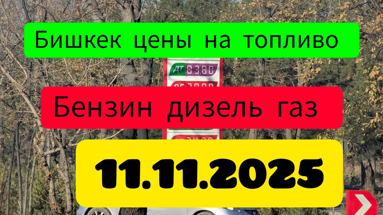 Бишкек цены на топливо бензин дизель газ 11.11.2025