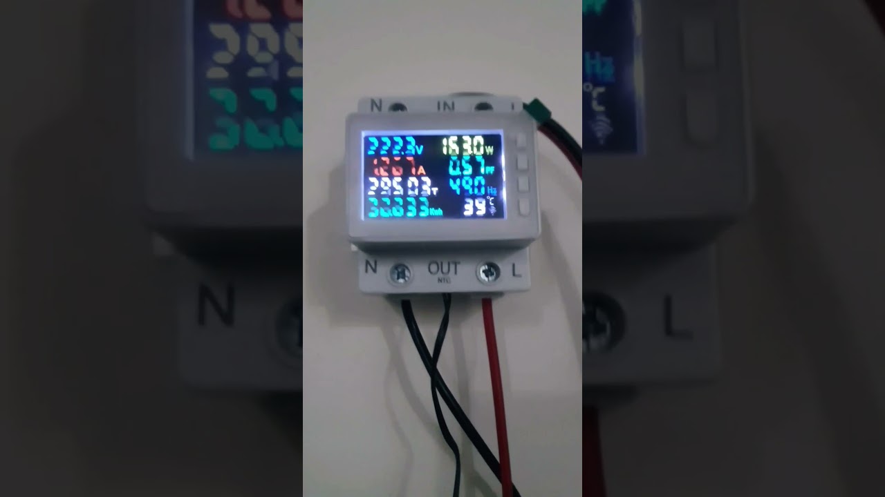 8 in 1 Wifi Energy Analyzer - single Phase Energy Meter in Action #energymeter #wifimeter #Electron