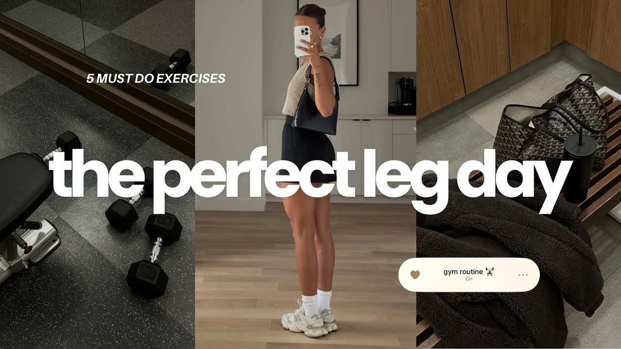the perfect leg day workout: beginner friendly, complete lower body workout at the gym!